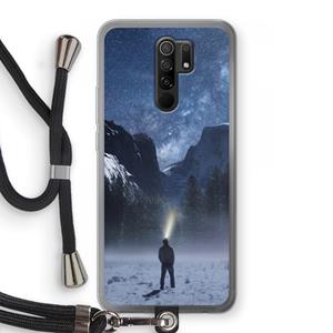 CaseCompany Wanderlust: Xiaomi Redmi 9 Transparant Hoesje met koord