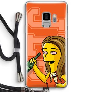 CaseCompany Jamie Lee Simpson: Samsung Galaxy S9 Transparant Hoesje met koord