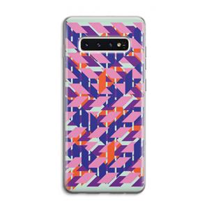 CaseCompany Skew Blush 3: Samsung Galaxy S10 4G Transparant Hoesje