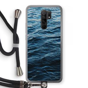 CaseCompany Oceaan: Xiaomi Redmi 9 Transparant Hoesje met koord