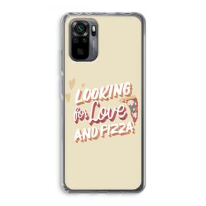 CaseCompany Pizza is the answer: Xiaomi Redmi Note 10 Pro Transparant Hoesje