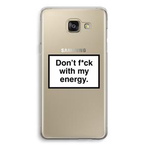 CaseCompany My energy: Samsung Galaxy A5 (2016) Transparant Hoesje