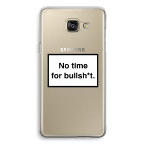 CaseCompany No time: Samsung Galaxy A5 (2016) Transparant Hoesje