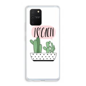 CaseCompany I love cacti: Samsung Galaxy S10 Lite Transparant Hoesje