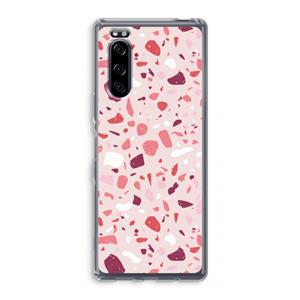 CaseCompany Terrazzo N°15: Sony Xperia 5 Transparant Hoesje