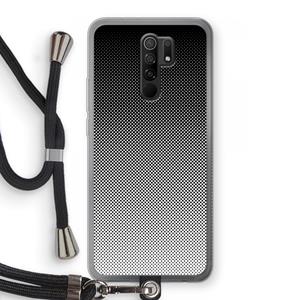 CaseCompany Musketon Halftone: Xiaomi Redmi 9 Transparant Hoesje met koord