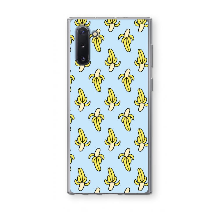 CaseCompany Bananas: Samsung Galaxy Note 10 Transparant Hoesje