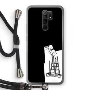 CaseCompany Musketon Painter: Xiaomi Redmi 9 Transparant Hoesje met koord