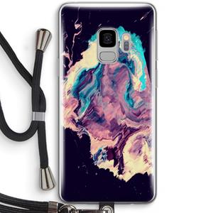 CaseCompany Cosmic Silence: Samsung Galaxy S9 Transparant Hoesje met koord