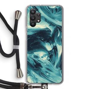 CaseCompany Dreaming About Whales: Samsung Galaxy A32 5G Transparant Hoesje met koord