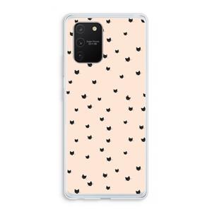 CaseCompany Kleine kattenkopjes: Samsung Galaxy S10 Lite Transparant Hoesje
