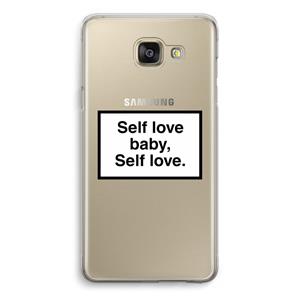 CaseCompany Self love: Samsung Galaxy A5 (2016) Transparant Hoesje