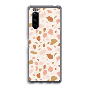 CaseCompany Terrazzo N°18: Sony Xperia 5 Transparant Hoesje
