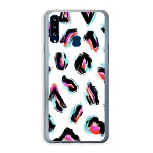 CaseCompany Cheetah color: Samsung Galaxy A20s Transparant Hoesje