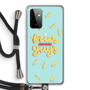 CaseCompany Always fries: Samsung Galaxy A72 5G Transparant Hoesje met koord