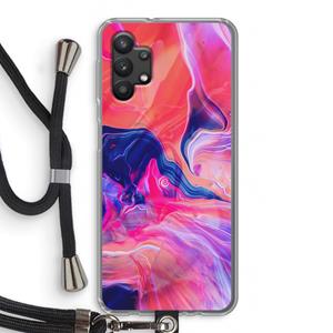 CaseCompany Earth And Ocean: Samsung Galaxy A32 5G Transparant Hoesje met koord