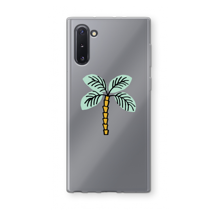CaseCompany Palmboom: Samsung Galaxy Note 10 Transparant Hoesje