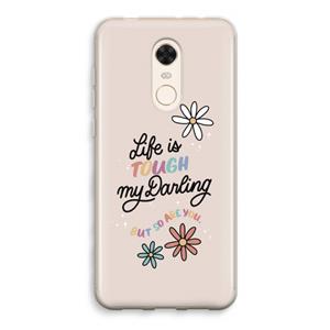 CaseCompany Tough Life: Xiaomi Redmi 5 Transparant Hoesje