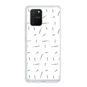 CaseCompany Hipster stripes: Samsung Galaxy S10 Lite Transparant Hoesje