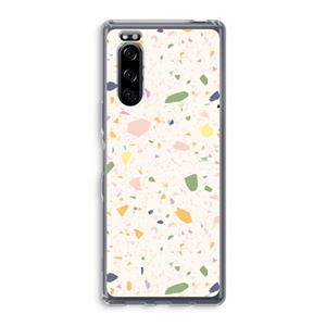 CaseCompany Terrazzo N°21: Sony Xperia 5 Transparant Hoesje