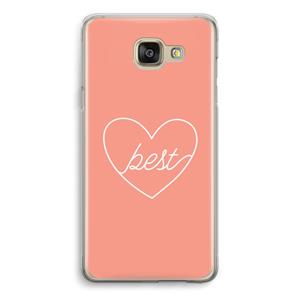 CaseCompany Best heart: Samsung Galaxy A5 (2016) Transparant Hoesje