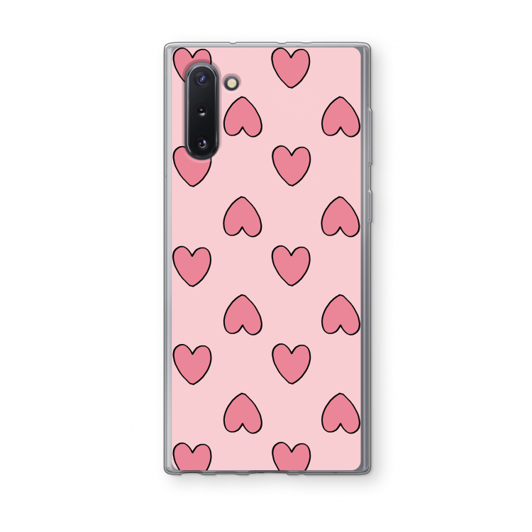 CaseCompany Ondersteboven verliefd: Samsung Galaxy Note 10 Transparant Hoesje