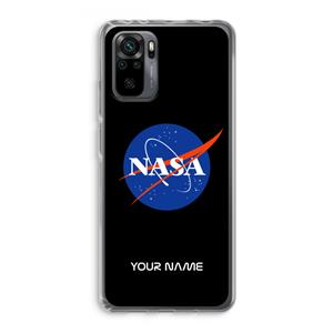 CaseCompany NASA: Xiaomi Redmi Note 10 Pro Transparant Hoesje