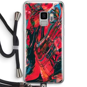CaseCompany Endless Descent: Samsung Galaxy S9 Transparant Hoesje met koord