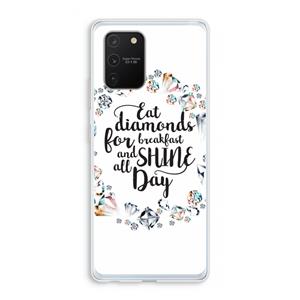 CaseCompany Diamonds: Samsung Galaxy S10 Lite Transparant Hoesje