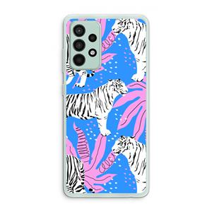 CaseCompany Tijger: Samsung Galaxy A52s 5G Transparant Hoesje