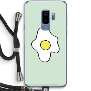 CaseCompany Spiegelei: Samsung Galaxy S9 Plus Transparant Hoesje met koord