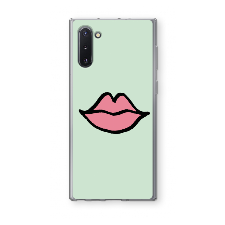 CaseCompany Kusje: Samsung Galaxy Note 10 Transparant Hoesje