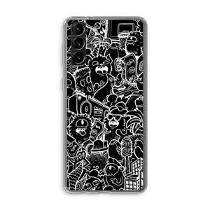 CaseCompany Vexx Black City : Samsung Galaxy S21 Plus Transparant Hoesje