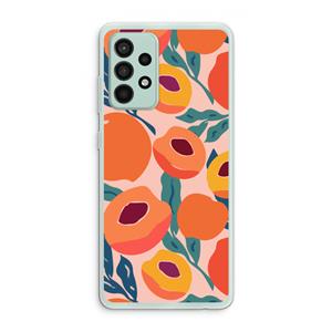 CaseCompany Perzik: Samsung Galaxy A52s 5G Transparant Hoesje
