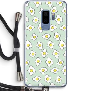 CaseCompany Spiegeleitjes: Samsung Galaxy S9 Plus Transparant Hoesje met koord