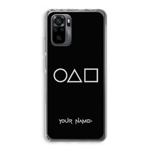 CaseCompany Squid Game: Xiaomi Redmi Note 10 Pro Transparant Hoesje