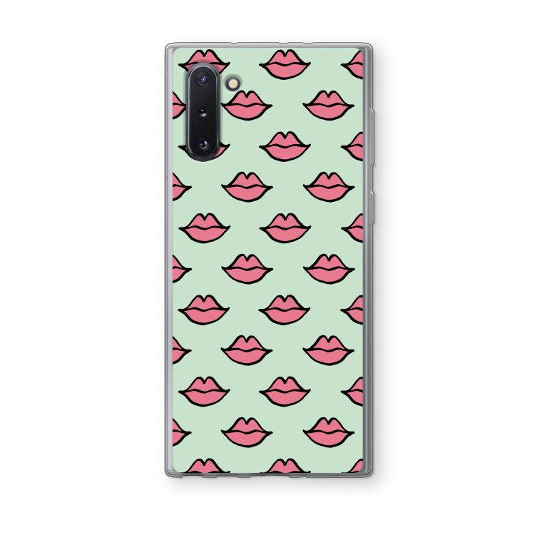 CaseCompany Lipjes: Samsung Galaxy Note 10 Transparant Hoesje