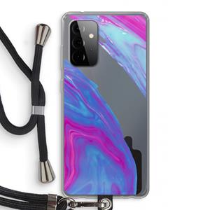 CaseCompany Zweverige regenboog: Samsung Galaxy A72 5G Transparant Hoesje met koord