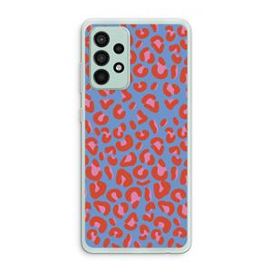 CaseCompany Leopard blue: Samsung Galaxy A52s 5G Transparant Hoesje