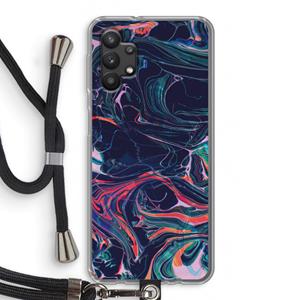 CaseCompany Light Years Beyond: Samsung Galaxy A32 5G Transparant Hoesje met koord