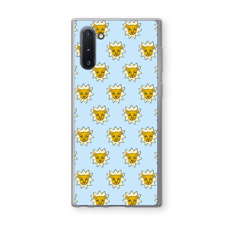 CaseCompany Leeuwenkoppen: Samsung Galaxy Note 10 Transparant Hoesje