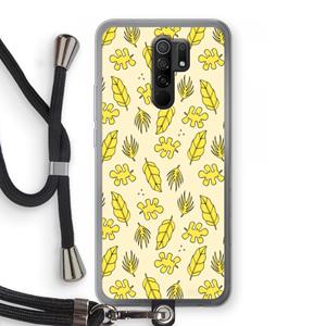 CaseCompany Herfst: Xiaomi Redmi 9 Transparant Hoesje met koord