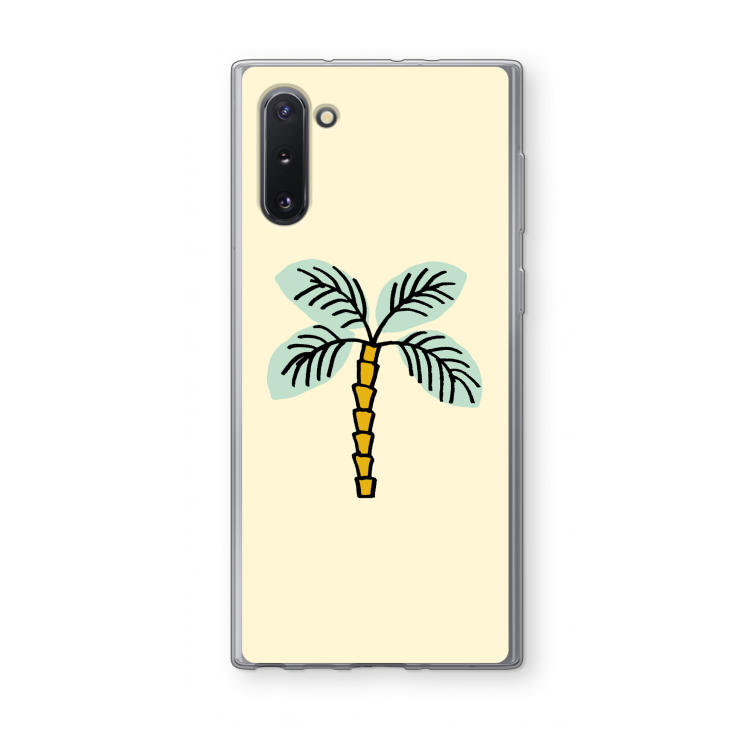 CaseCompany Palmboom: Samsung Galaxy Note 10 Transparant Hoesje