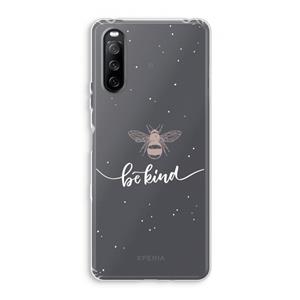 CaseCompany Be(e) kind: Sony Xperia 10 III Transparant Hoesje