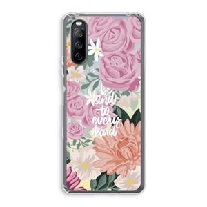 CaseCompany Kindness matters: Sony Xperia 10 III Transparant Hoesje