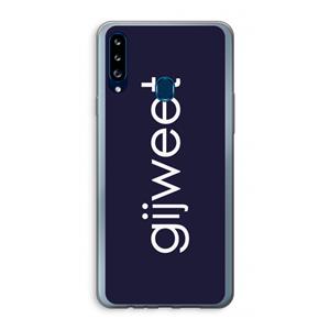 CaseCompany Gijweet: Samsung Galaxy A20s Transparant Hoesje