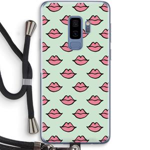 CaseCompany Lipjes: Samsung Galaxy S9 Plus Transparant Hoesje met koord