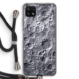 CaseCompany Maanlandschap: Samsung Galaxy A22 5G Transparant Hoesje met koord