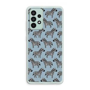 CaseCompany Zebra: Samsung Galaxy A52s 5G Transparant Hoesje