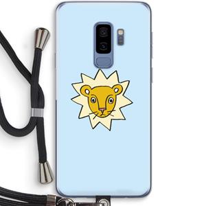 CaseCompany Kleine leeuw: Samsung Galaxy S9 Plus Transparant Hoesje met koord